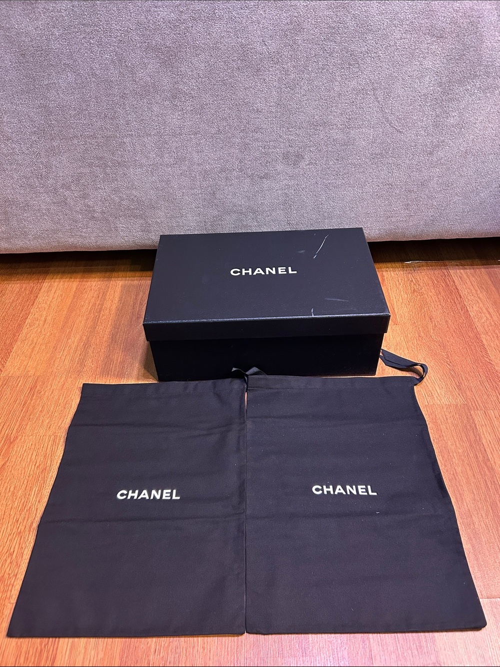 Chanel dust bags and box